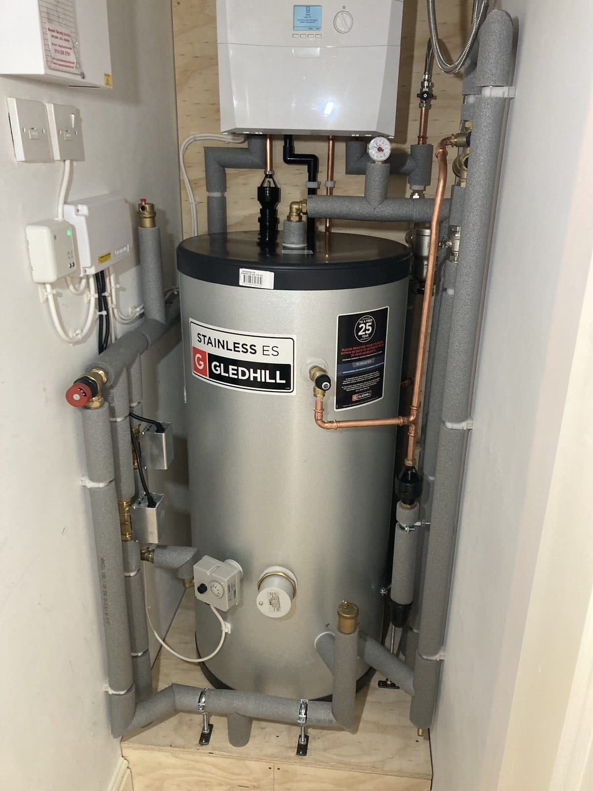 Plumbing and heating work