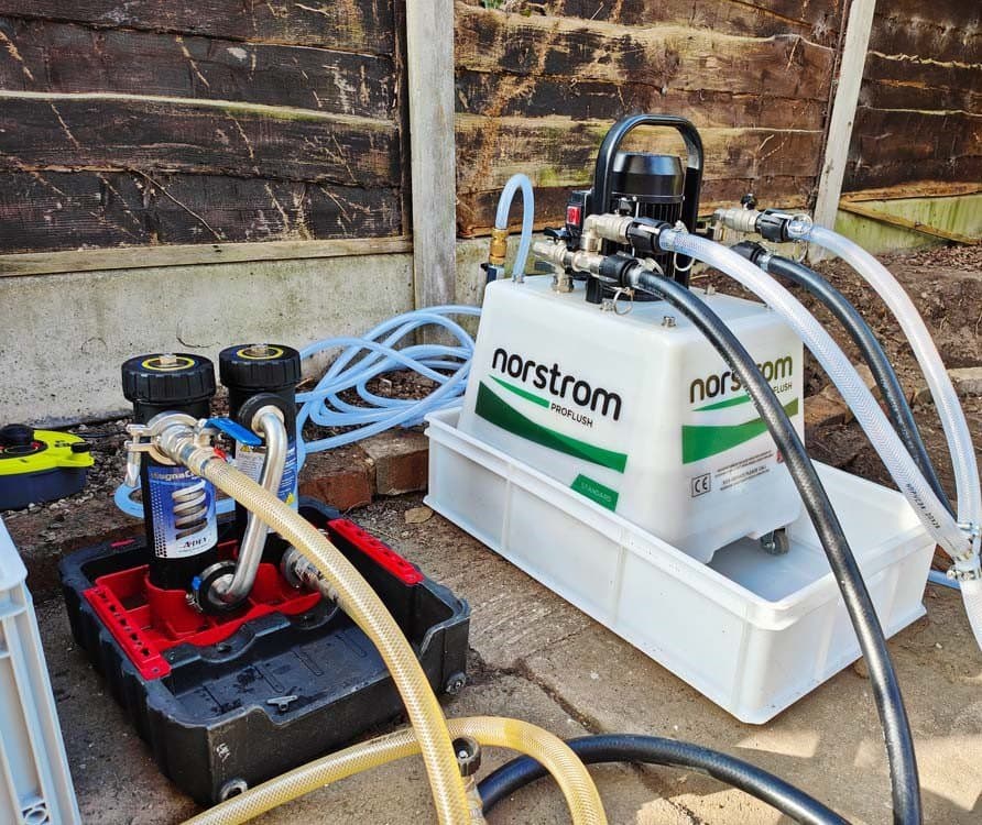 Power flushing work by Chaps Plumbing and Heating