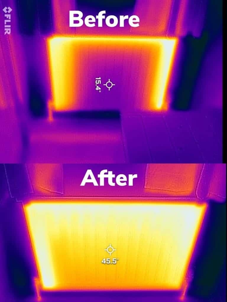 Power flushing project by Chaps Plumbing and Heating