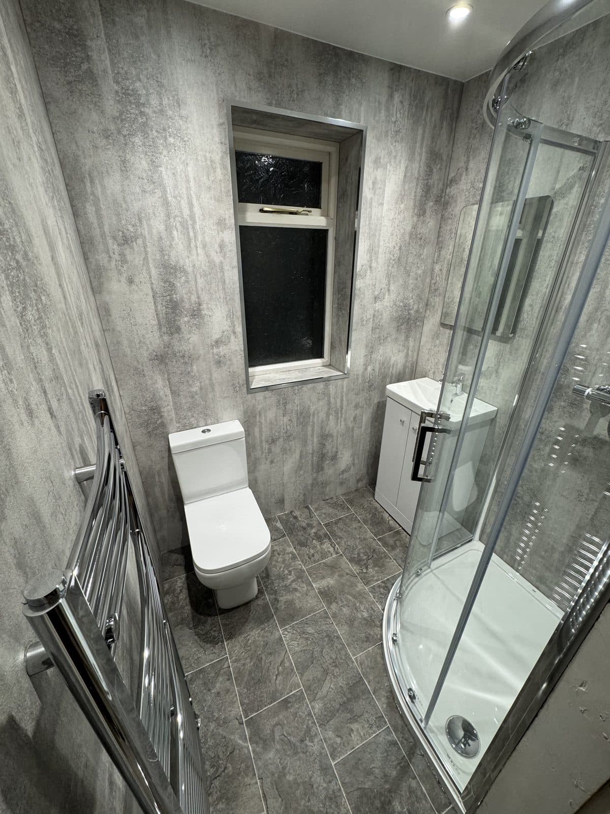 Shower room conversion with a neater, more usable layout